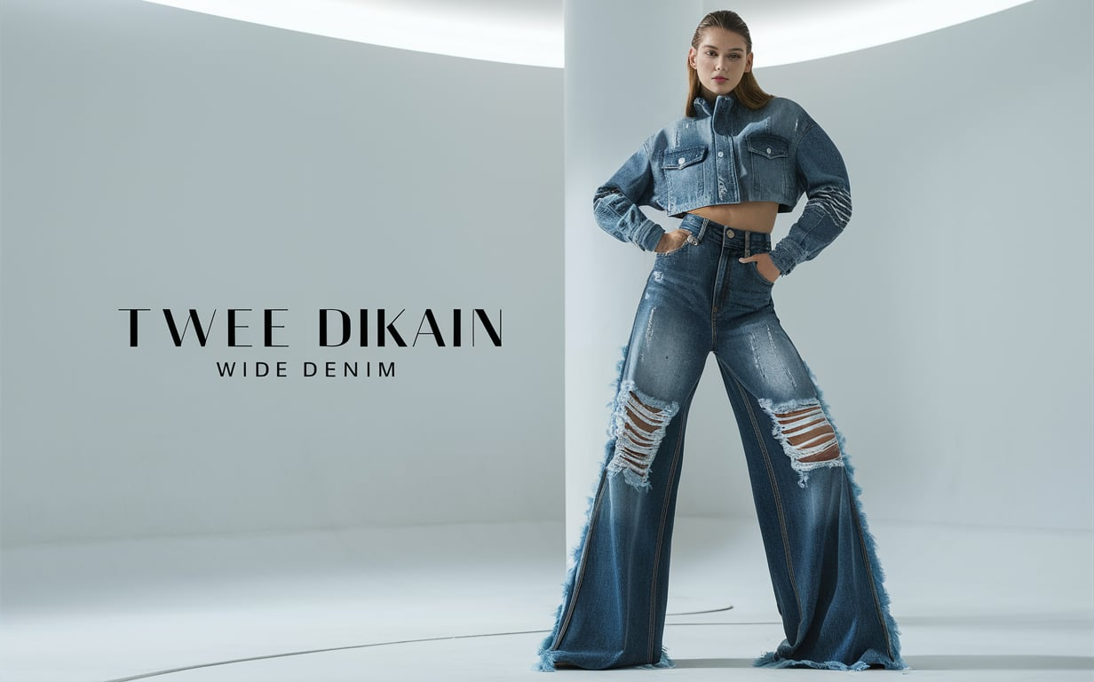 Twee Dikain Wide Denim Pants