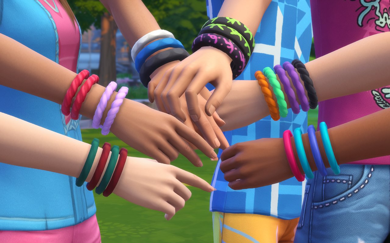 Sims 4 Rubber Bracelets CC