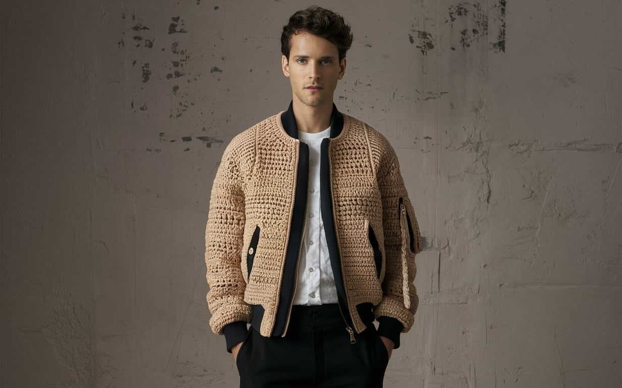 Stefan Cooke Crochet Bomber