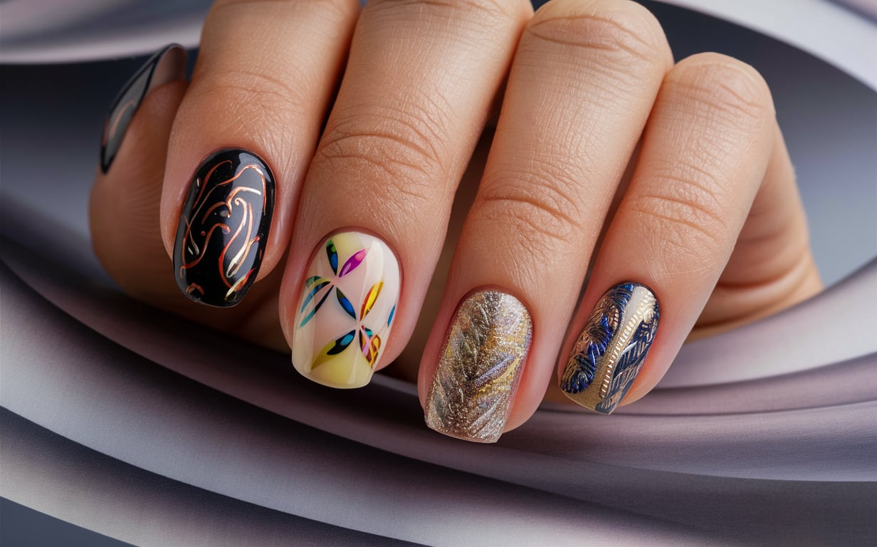 Unique Classy Short Nail Designs