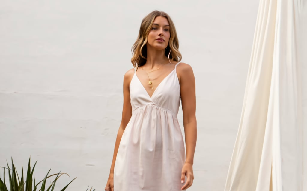 Chamika Linen Blend Dress