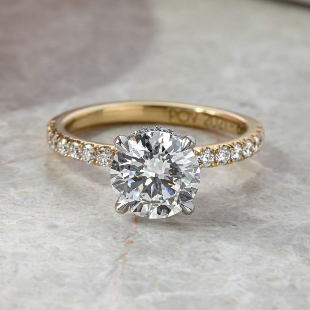 Two Tone Engagement Ring