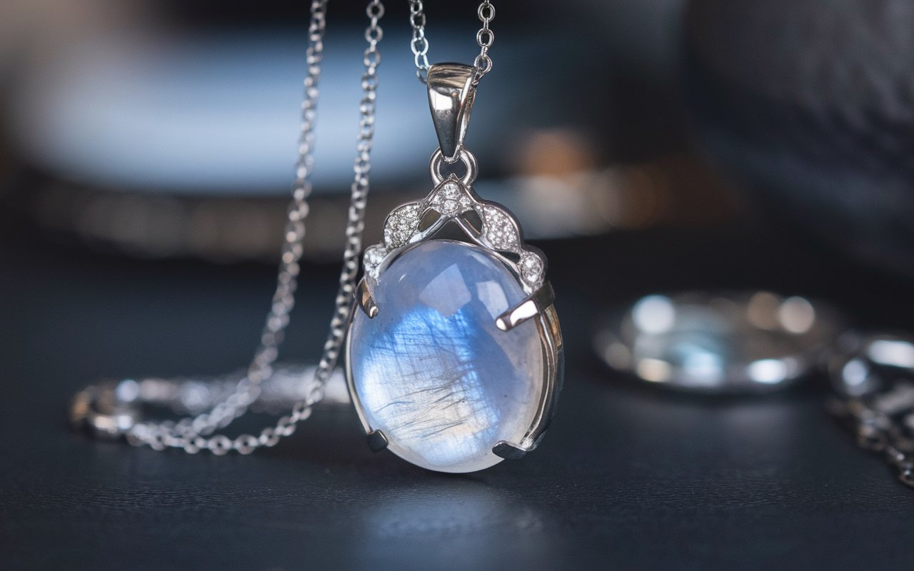 Lark Studio Jewelry Moonstone Chalcedony Necklace