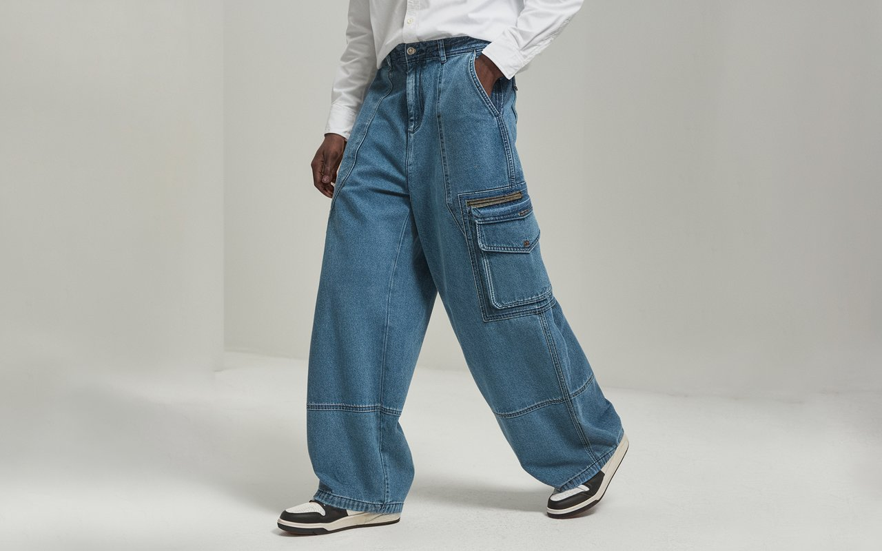 Egon labtoute Première Fois denim cargo Pants