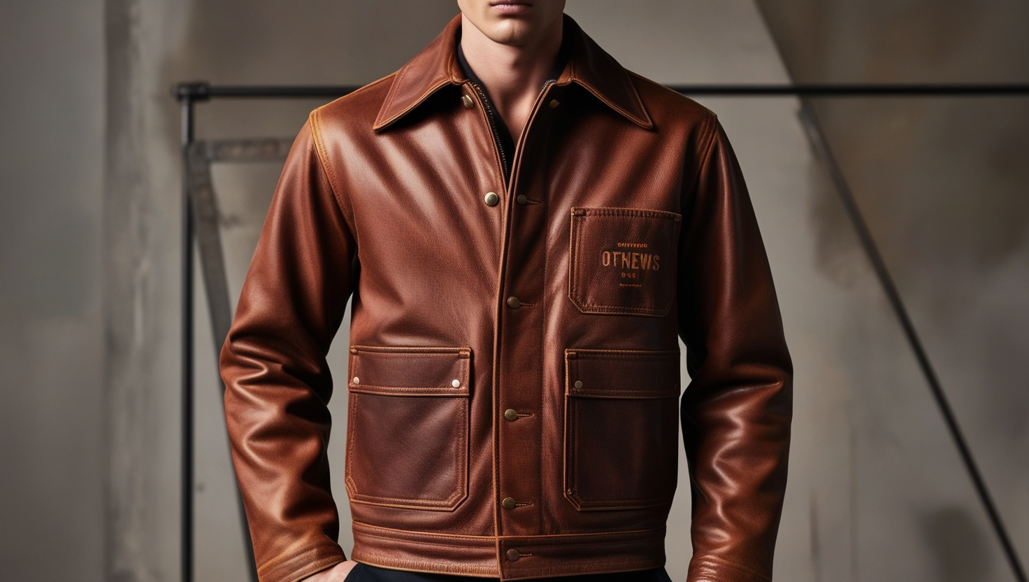 Vintage Double Pocket Mechanic Work Jacket Brown - 1970s