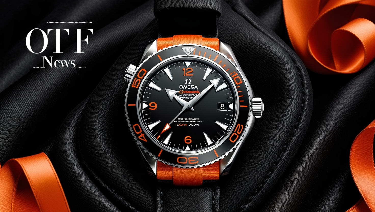 44.1mm Orange Omega Planet Ocean Bezel Insert